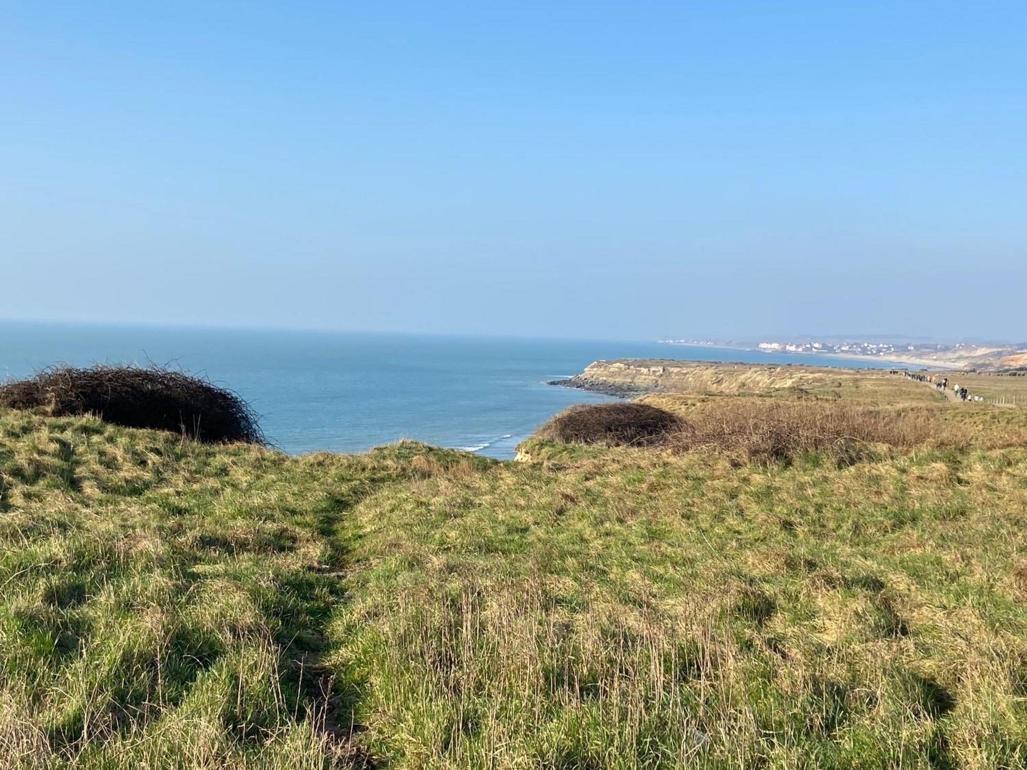 La mer vue d'en haut , duplex à la naturelle sur la côte d'opale Wimereux Extérieur photo